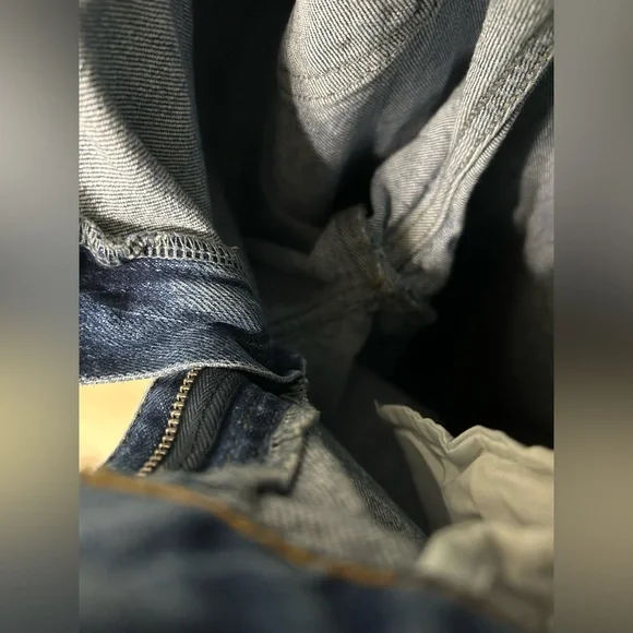 Forever 21 Blue Patchwork Wide-Leg Jeans - Picture 8 of 8